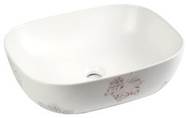 BASSINO Ceramic Wash Basin Countertop Tabletop Bathroom Sink Wash Basin(500x400x140mm)