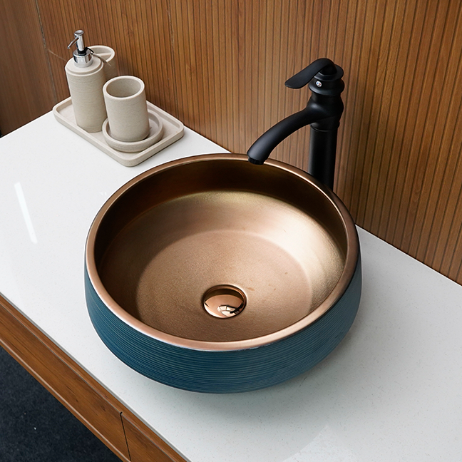 Designer Table Top Basin (16 × 16 × 7 In) BTT-419
