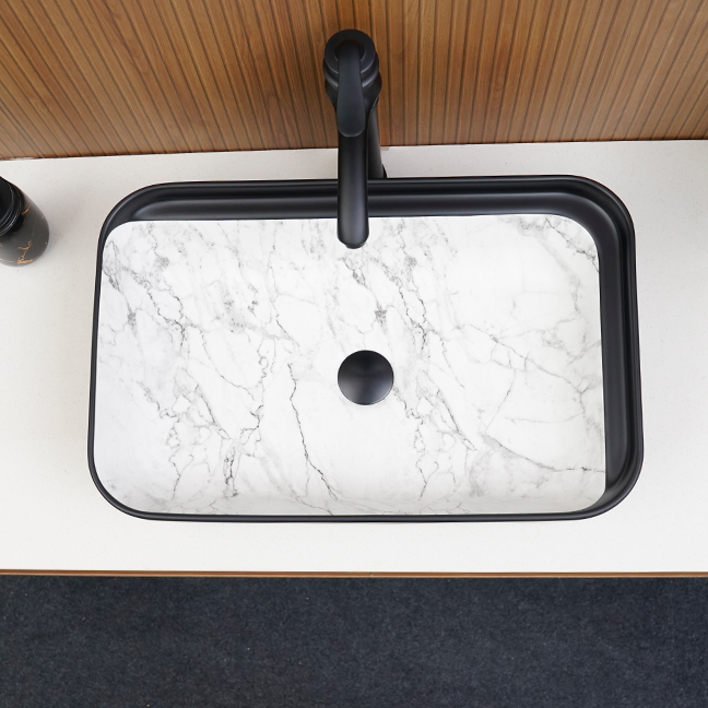 Designer Table Top Basin (22 x 14 x 6 In),BTT-11143