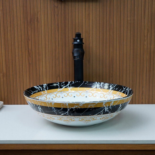 Designer Table Top Basin (16 x 16 x 5 In),BTT-1466