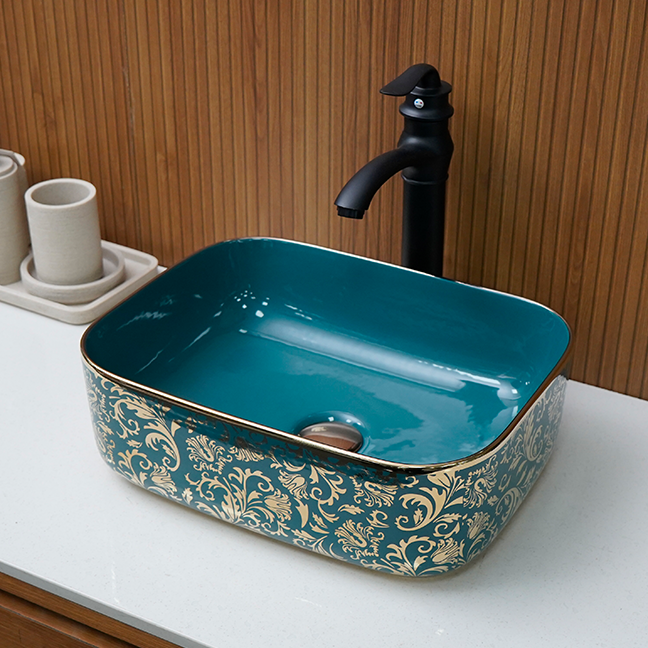 Designer Table Top Basin (16 x 12 x 6 In),BTT-11231-IN