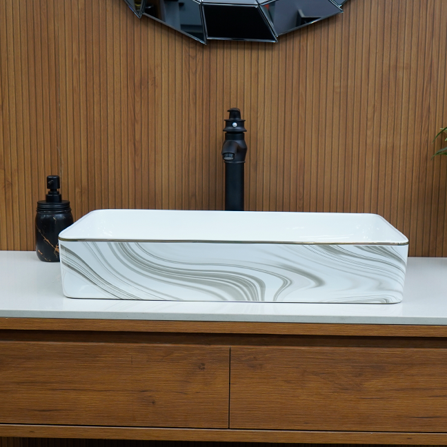 Designer Table Top Basin (19 x 15 x 5 In),BTT-11088