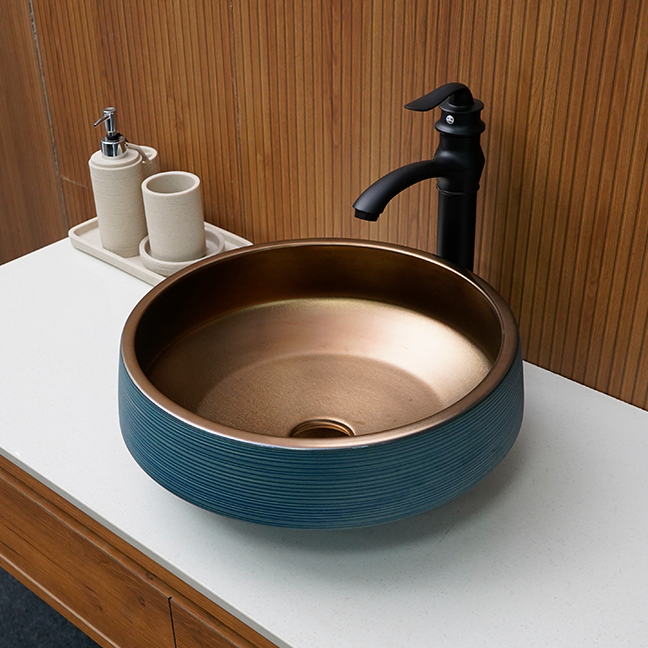 Designer Table Top Basin (16 × 16 × 7 In) BTT-419