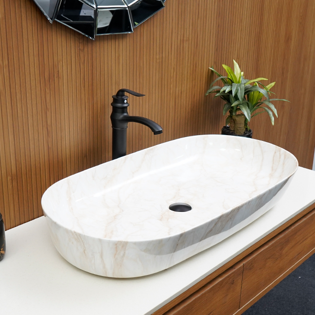 Designer Table Top Basin (32 x 16 x 5 In),BTT-11247