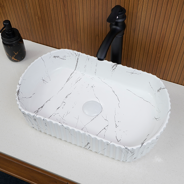 Designer Table Top Basin (20 x 12 x 5 In),BTT-11060