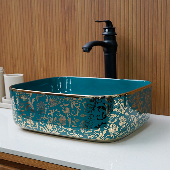 Designer Table Top Basin (16 x 12 x 6 In),BTT-11231-IN