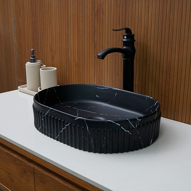 Designer Table Top Basin (18 x 13 x 5 In),BTT-1346