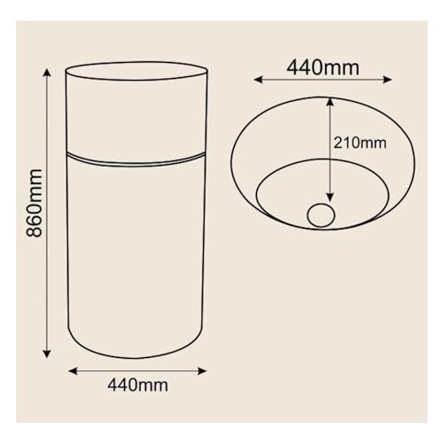 Artificial Stone Pedestal Wash Basin,BPB-626,size-18x18x34 Inch