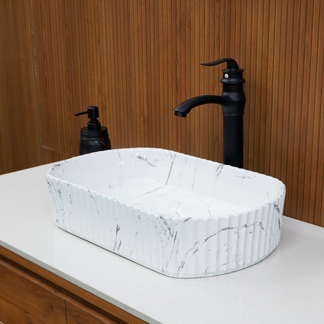 Designer Table Top Basin (20 x 12 x 5 In),BTT-11060
