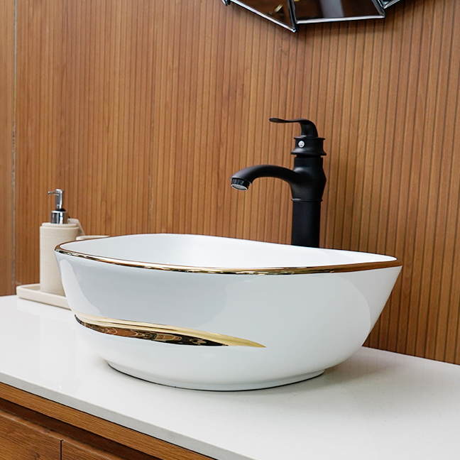 Designer Table Top Basin (17 x 14 x 5 In),BTT-11045