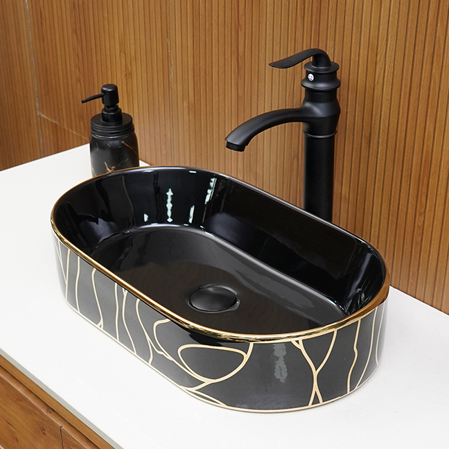 Designer Table Top Basin (20 x 12 x 5 In),BTT-11179