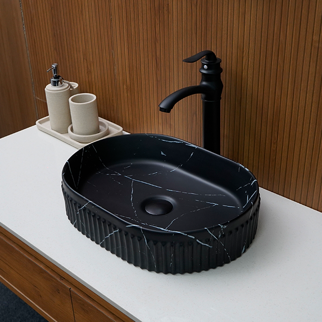 Designer Table Top Basin (18 x 13 x 5 In),BTT-1346