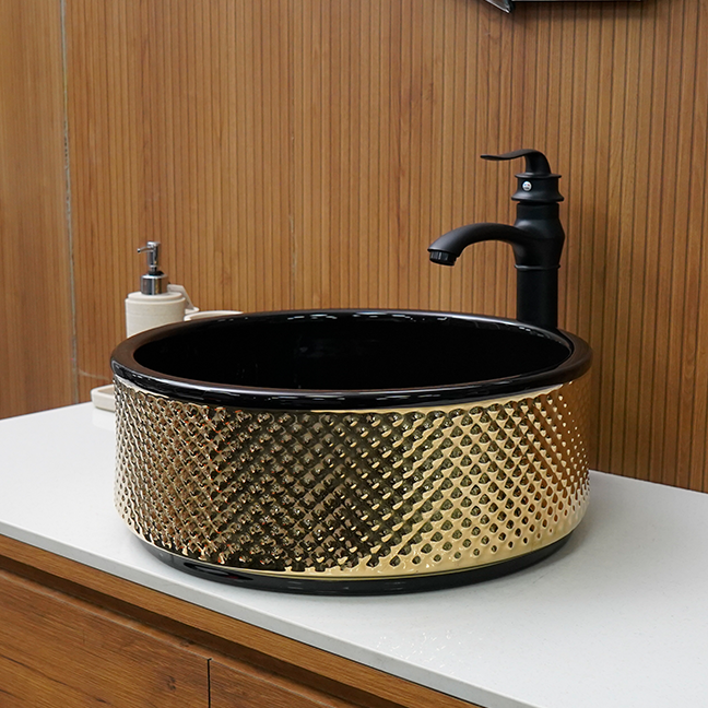 Designer Table Top Basin (17 x 17 x 6 In),BTT-11255