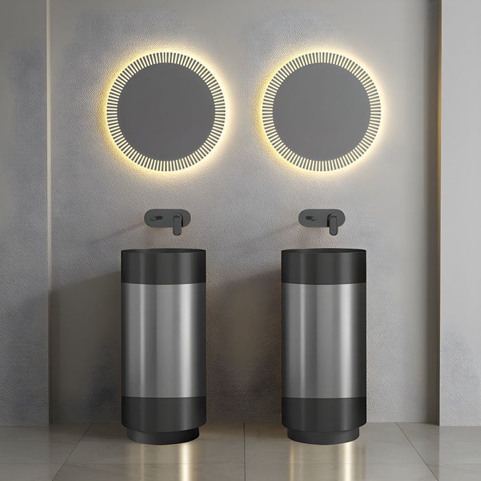 Metal Pedestal Wash Basin,size-16x16x33 Inch