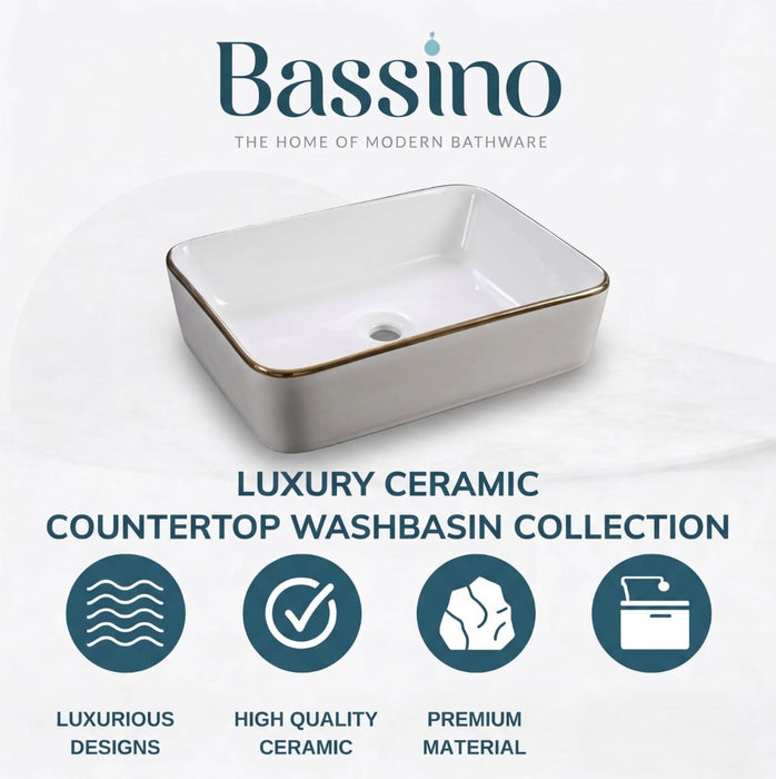Designer Table Top Basin (19x15x6 In),BTT-11262