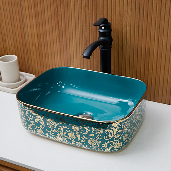Designer Table Top Basin (16 x 12 x 6 In),BTT-11231-IN