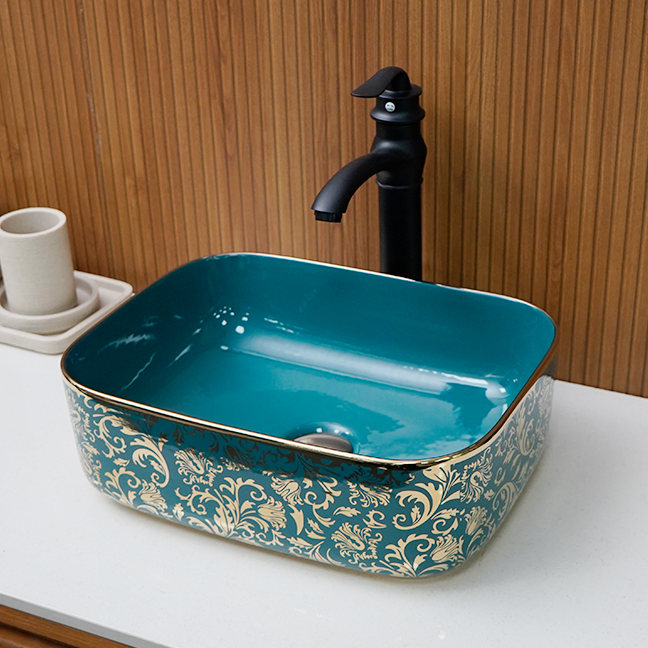 Designer Table Top Basin (16 x 12 x 6 In),BTT-11231-IN