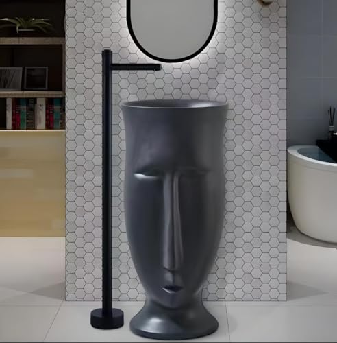 Artificial Stone Pedestal Wash Basin,BPB-621,size-16x16x34 Inch