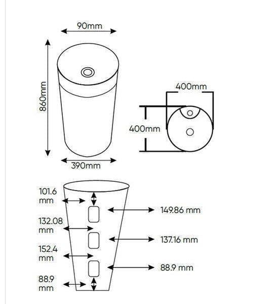 Ceramic Pedestal Wash Basin,BPB-514,size-16x16x34 Inch