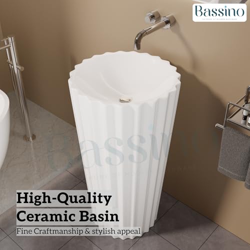 Ceramic Pedestal Wash Basin,BPB-650,size-19x19x33 Inch