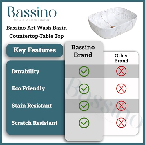 Premium Designer Table top/Counter top Wash Basin/Vessel sink (18x13x5.5 In) BTT-773-IN