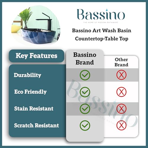 Premium Designer Table top Wash Basin (18x13x5.5 In) BTT-11242-IN