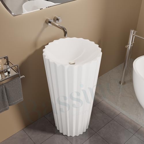 Ceramic Pedestal Wash Basin,BPB-650,size-19x19x33 Inch