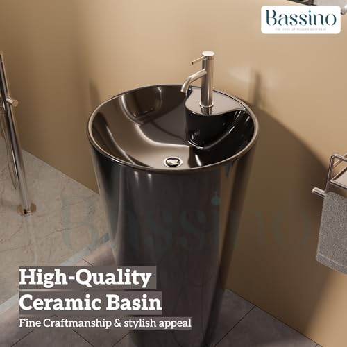 Ceramic Pedestal Wash Basin,BPB-655,size-18x18x32 Inch