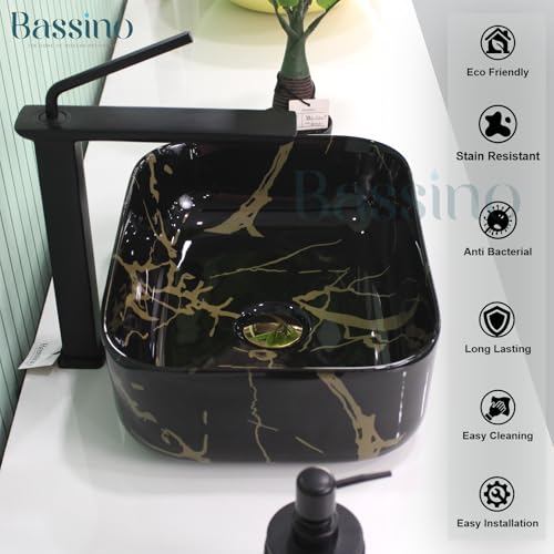Premium Designer Table top/Counter top Wash Basin/Vessel sink (16x12x6 In) BTT-11232-IN