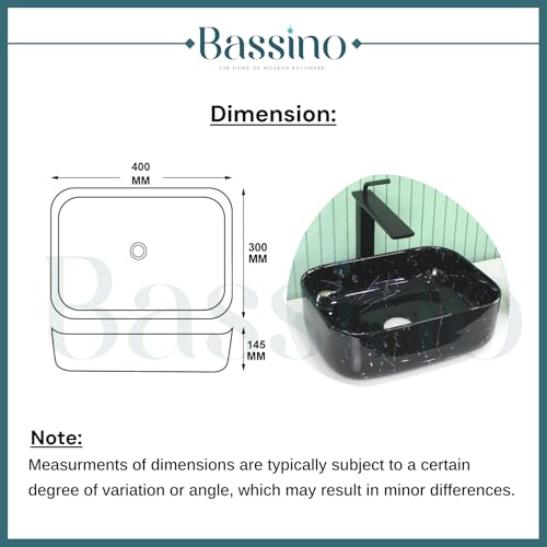 Premium Designer Table top/Counter top Wash Basin/Vessel sink (16x12x6 In) BTT-11232-IN