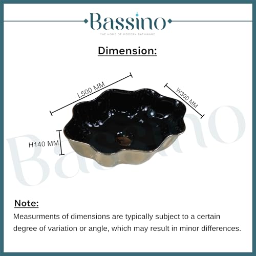 Premium Designer Table top/Counter top Wash Basin/Vessel sink (20x12x5.5 In) BTT-11105