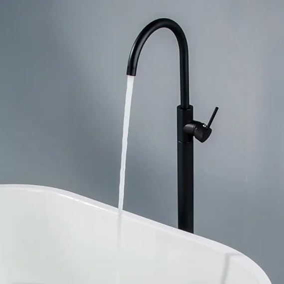 Bassino Free Standing Basin Mixer Tap –  Floor Mounted Faucet for Pedestal Basins
