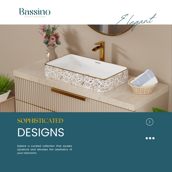Premium Designer Table top Wash Basin (24x14x4.5 In) BTT-1214
