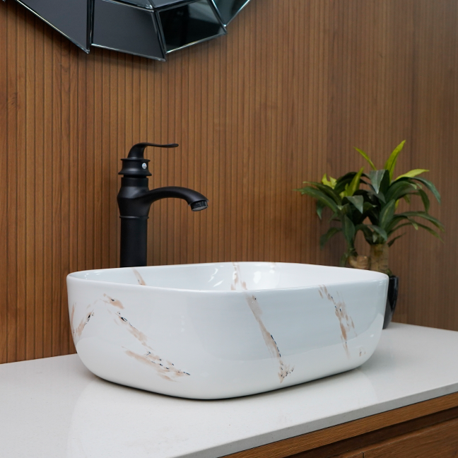 Designer Table Top Basin (18 x 14 x 5 In),BTT-11238-IN