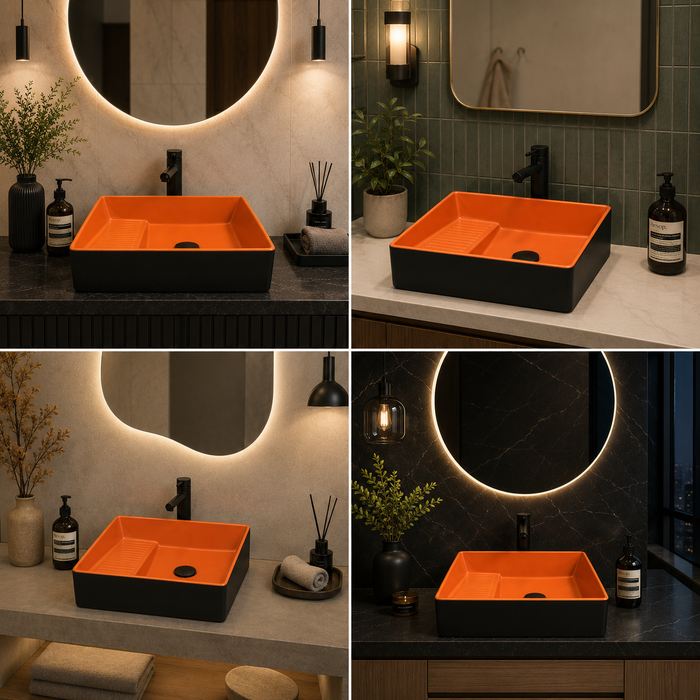 Designer Table Top Basin (20 x 15 x 6 In),BTT-1170
