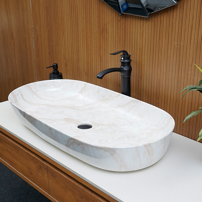 Designer Table Top Basin (32 x 16 x 5 In),BTT-11247