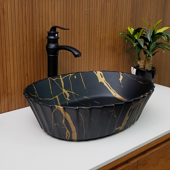 Designer Table Top Basin (19 x 15 x 5 In),BTT-11083