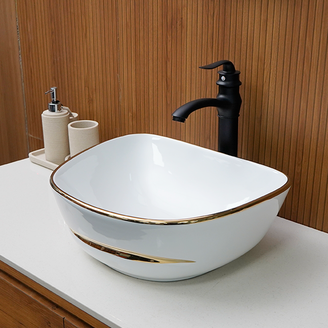 Designer Table Top Basin (17 x 14 x 5 In),BTT-11045