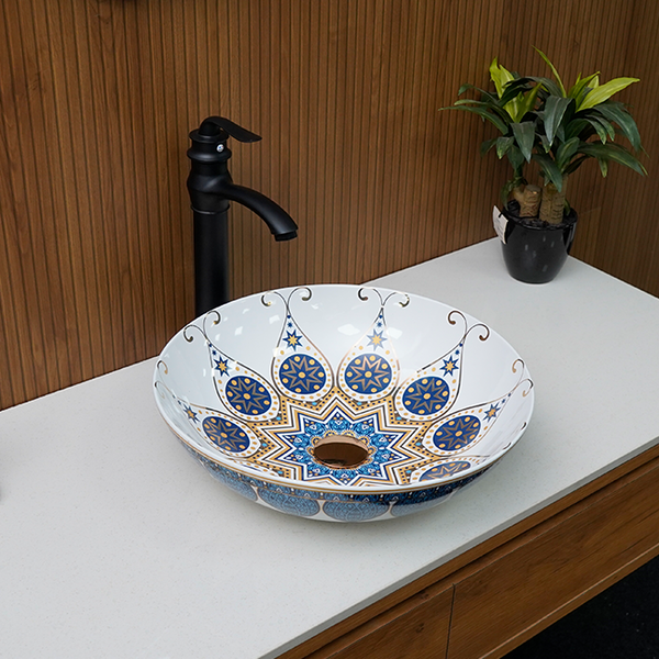 Designer Table Top Basin (16 x 16 x 5 In),BTT-1465