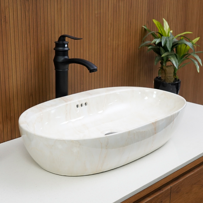 Designer Table Top Basin (24 x 14 x 5  in) BTT-907