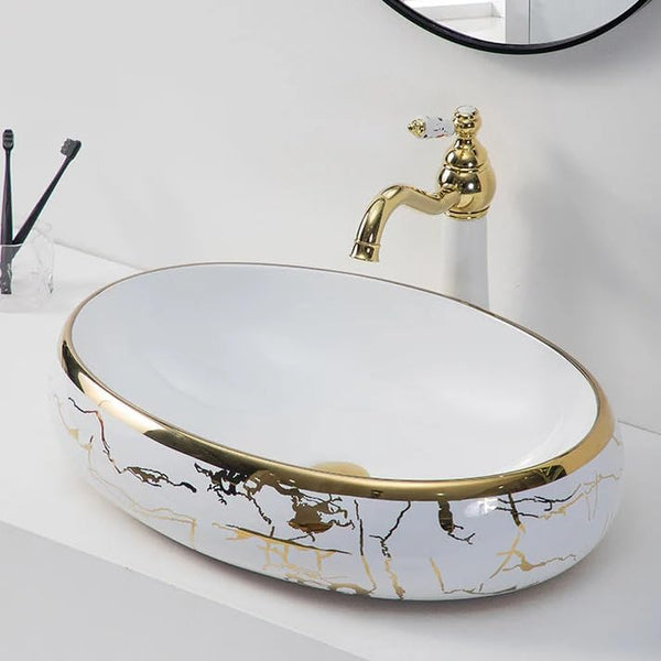 Premium Designer Table top/Counter top Wash Basin/Vessel sink (24x16x6 In) BTT-1220