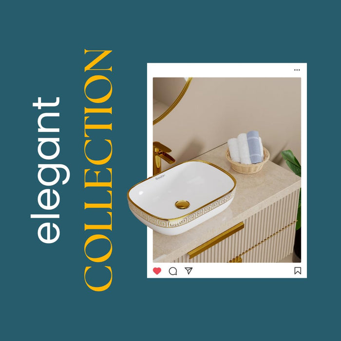 Premium Designer Table top/Counter top Wash Basin/Vessel sink (18x13x5.5 In) BTT-0194-IN