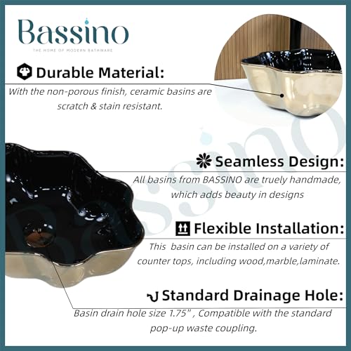 Premium Designer Table top/Counter top Wash Basin/Vessel sink (20x12x5.5 In) BTT-11105