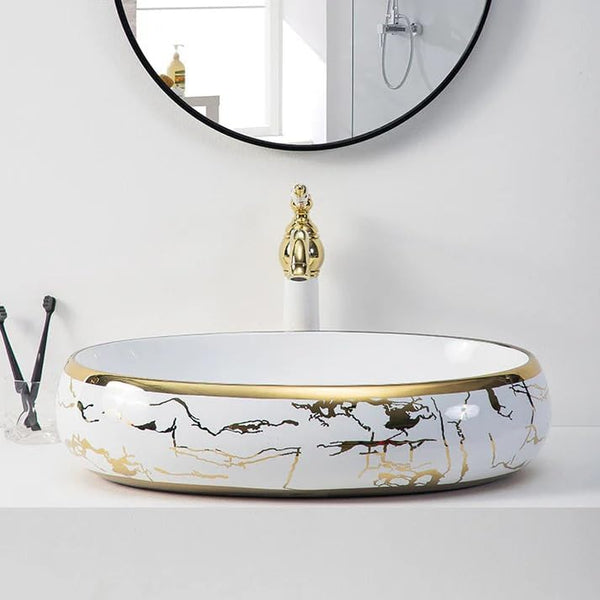Premium Designer Table top/Counter top Wash Basin/Vessel sink (24x16x6 In) BTT-1220
