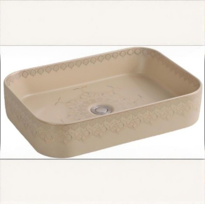 Premium Designer Multi-Print Table Top Basin (20x14x5 In)
