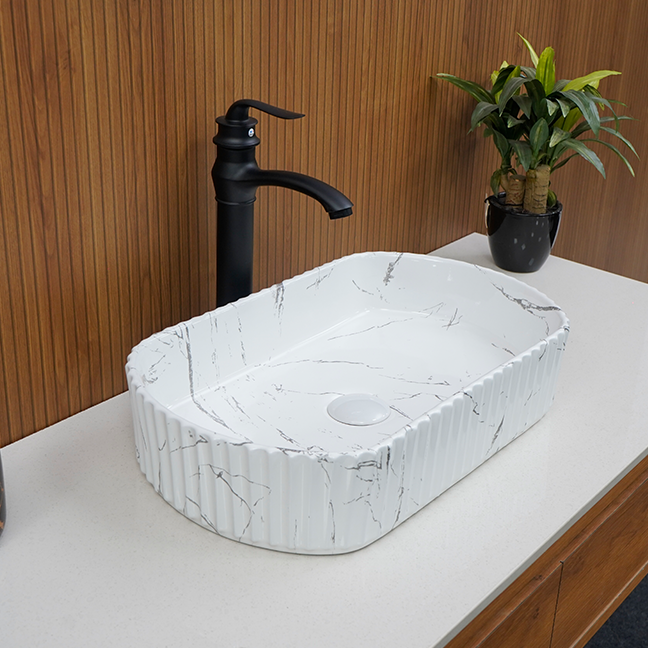 Designer Table Top Basin (20 x 12 x 5 In),BTT-11060