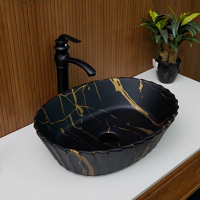 Designer Table Top Basin (19 x 15 x 5 In),BTT-11083