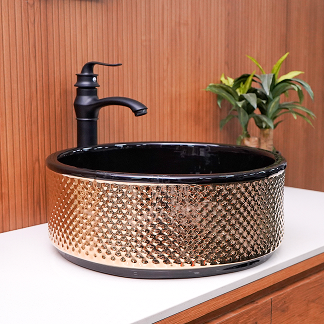 Designer Table Top Basin (17 x 17 x 6 In),BTT-11255