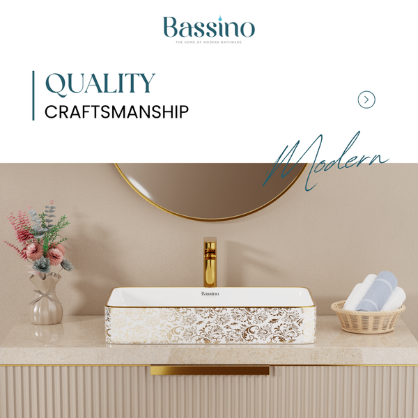 Premium Designer Table top Wash Basin (24x14x4.5 In) BTT-1214