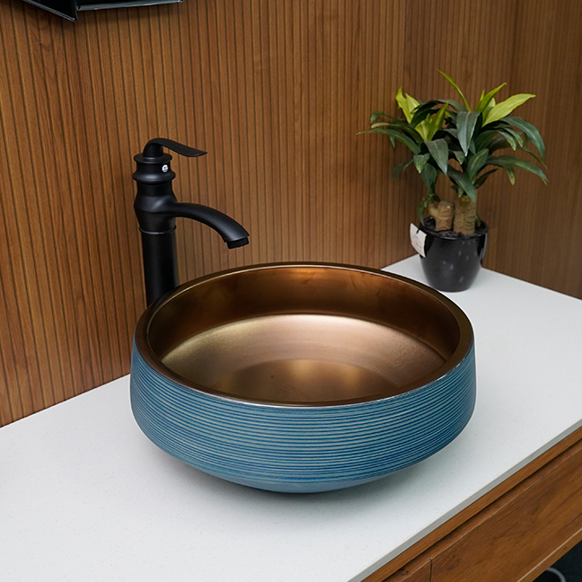 Designer Table Top Basin (16 × 16 × 7 In) BTT-419